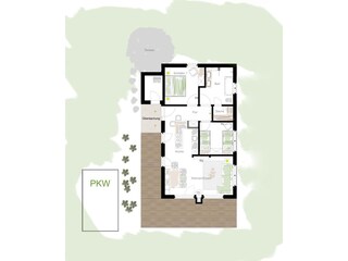 Casa per le vacanze Nordhorn Pianta del piano 44