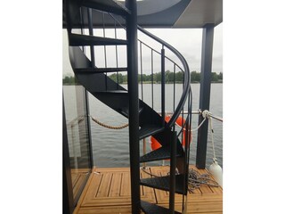 meinFERIENBOOT Bugterrasse