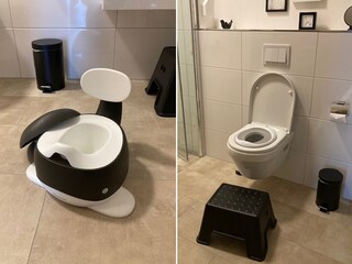 Töpfchen und Toilettensitz für Kinder