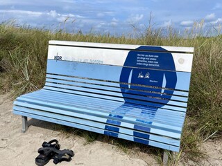 Pause am Strandübergang in Ahrenshoop