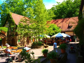 Zschoner Mühle mit Gastronomie und Biergarten