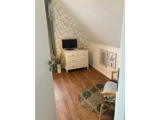 Blick ins Schlafzimmer