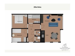 Bungalow De Koog Pianta del piano 21