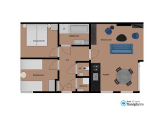 Bungalow De Koog Pianta del piano 22