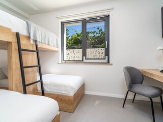 Bedroom No5 with 3 single beds, 2 x 80cm x 200cm