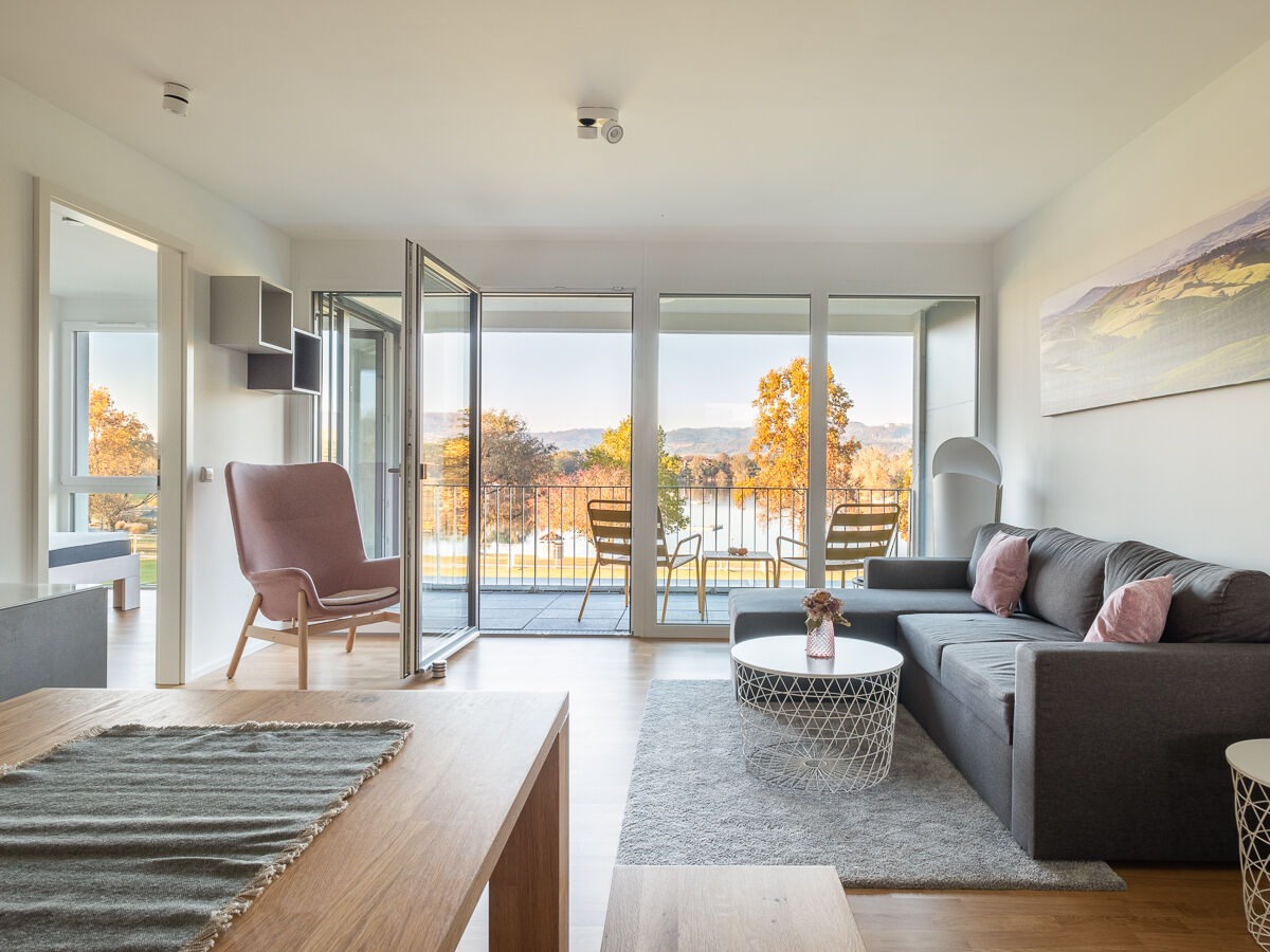 Open living / dining area