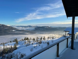 Von der Terrasse Richtung Vrådal