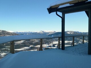 Von der Terrasse Richtung Vrådal