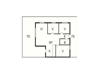 Vakantiehuis Ebeltoft Grondplan 30