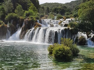 Krka Naturschutzgebiet mit Wasserfällen