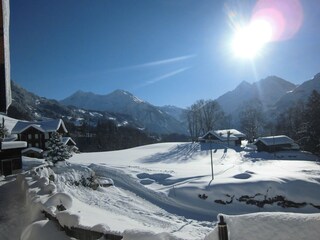 Blick vom Haus Richtung Grimselpass