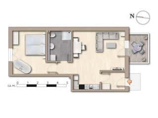 Vakantieappartement Ratzeburg Grondplan 36