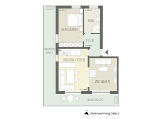 Appartamento per vacanze Oberstdorf Pianta del piano 19