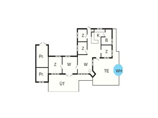Vakantiehuis Gilleleje Grondplan 71