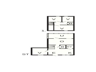 Vakantiehuis Vejbystrand Grondplan 54