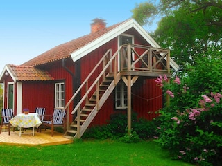 Ferienhaus Laxne Außenaufnahme 5
