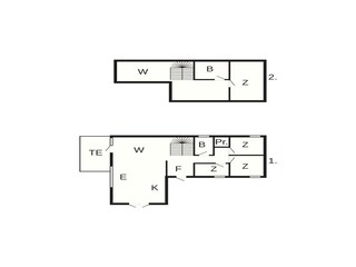 Vakantiehuis Blåvand Grondplan 48