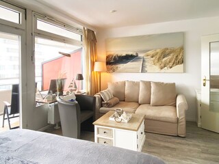 Der Wohn-/Schlafbereich