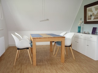 Essecke im Wohnzimmer