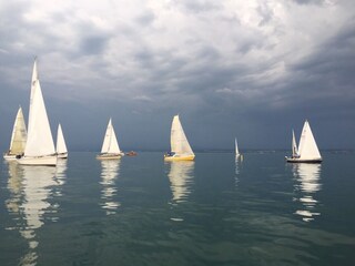 Freizeitsport auf dem Bodensee.