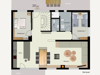 Vakantiehuis Winterberg Grondplan 42