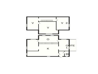 Vakantiehuis Gardsjö Grondplan 4