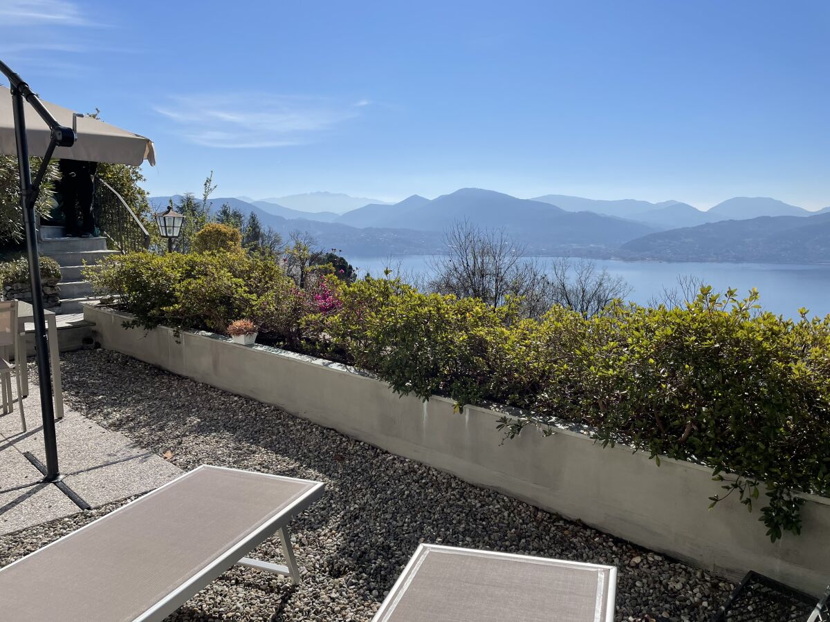 Terrasse mit Liegestühlen