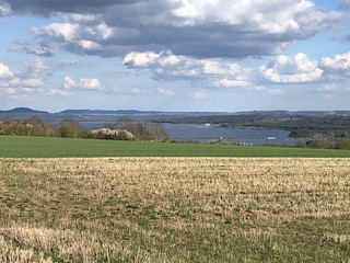 Blick auf den großen Brombachsee /Fränkisches Seenland