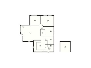 Vakantiehuis Visby Grondplan 25