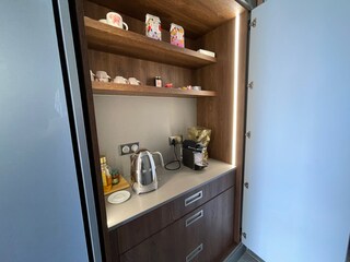 Coffee corner in the modern kitchen