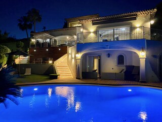 another evening picture of this luxe villa