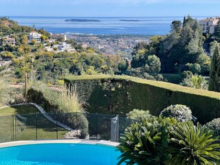 Sea-view to the Lerin Islands in front of Cannes