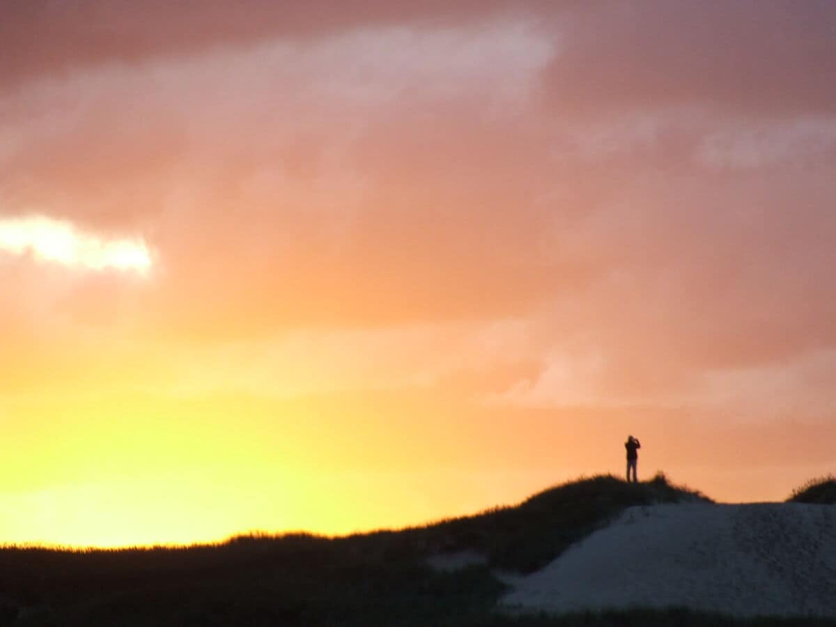 Sonnenuntergang in den Dünen