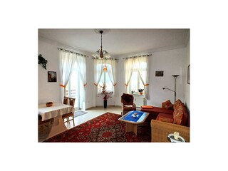 Wohnzimmer der Ferienwohnung 1