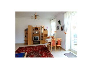 Wohnzimmer der Ferienwohnung 1