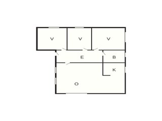 Vakantiehuis Utvik Grondplan 23