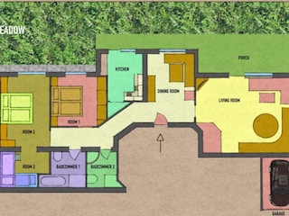 Ferienwohnung Scheibe, 6 Betten (2 davon Stockbetten)