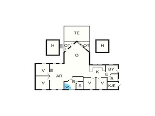 Vakantiehuis Tranum Strand Grondplan 39
