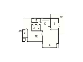 Vakantiehuis Sæby Grondplan 42