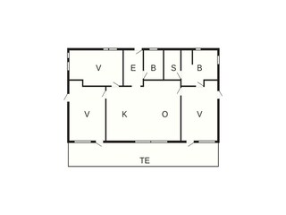 Vakantiehuis Tranum Strand Grondplan 22