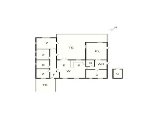 Vakantiehuis Rødhus Grondplan 38