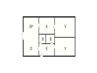 Vakantiehuis Rudkøbing Grondplan 3