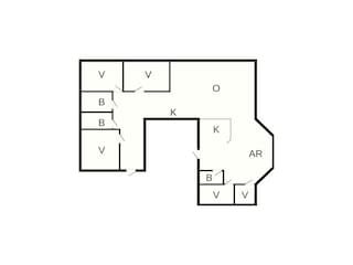 Casa de vacaciones Hvalpsund Plano de planta 25