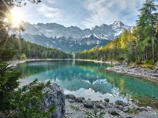 Eibsee mit Zugspitzmassiv