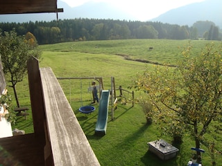 Ausblick vom Balkon