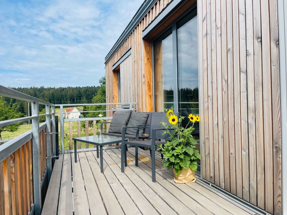 Der Balkon mit Ausblick