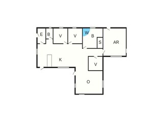 Vakantiehuis Juelsminde Grondplan 37