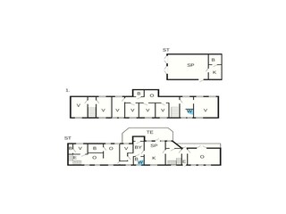 Vakantiehuis Thurø Grondplan 63