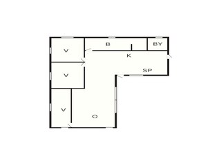 Vakantiehuis Ebeltoft Grondplan 38