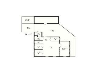 Vakantiehuis Hals Grondplan 35